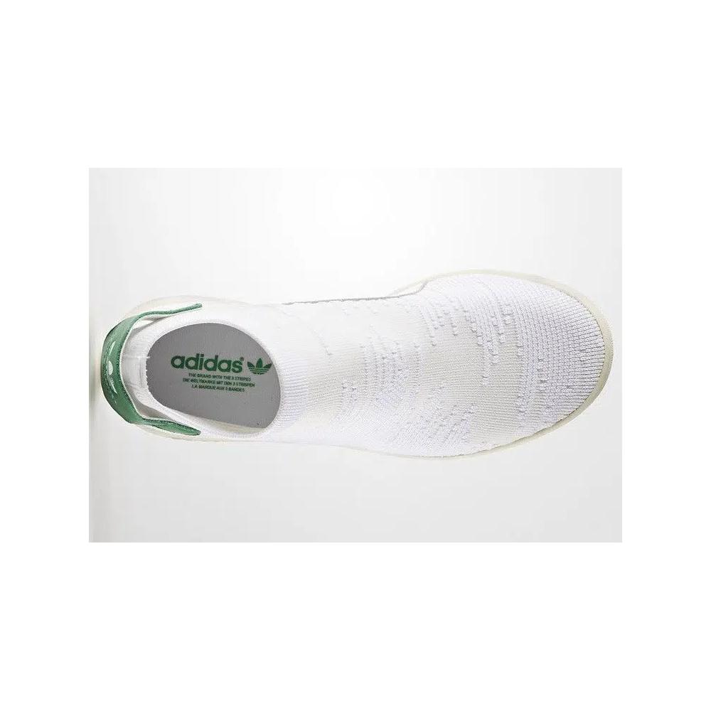 Кроссовки Adidas Wmns Stan Smith Sock Primeknit «White Green» 2
