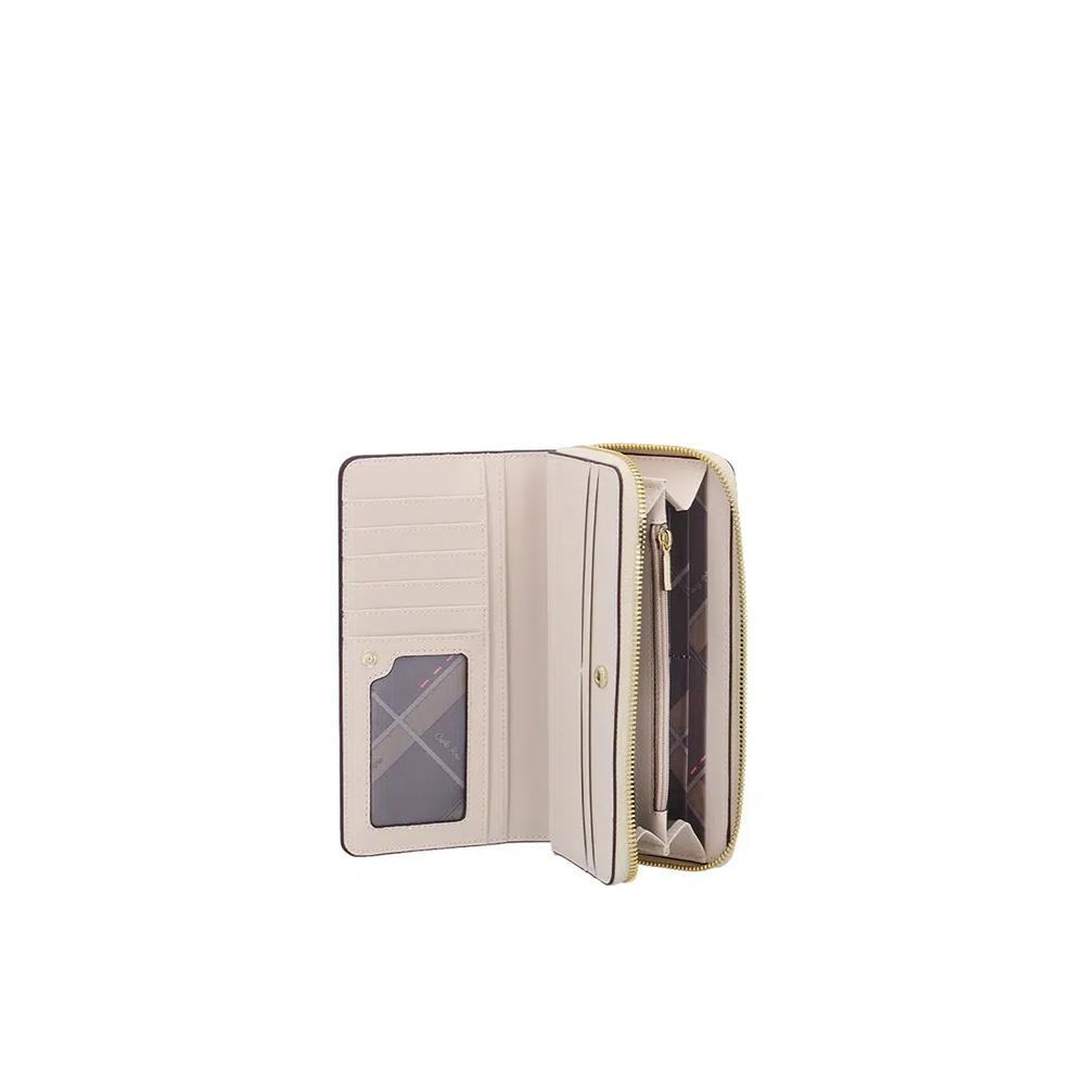Nora Coast Zip-Around Wallet - Бежевый 4