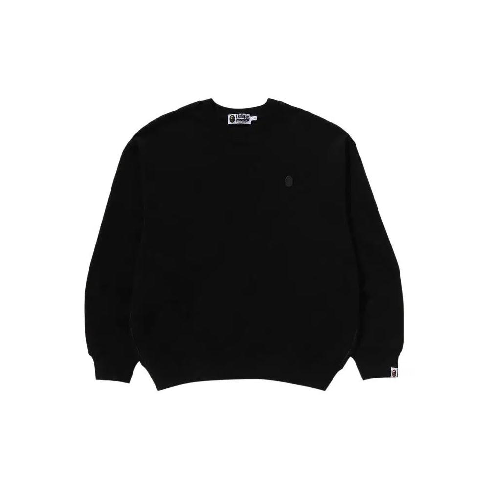 Свитшоты BAPE One Point Relaxed Fit Crewneck Sweatshirt 'Black' 1