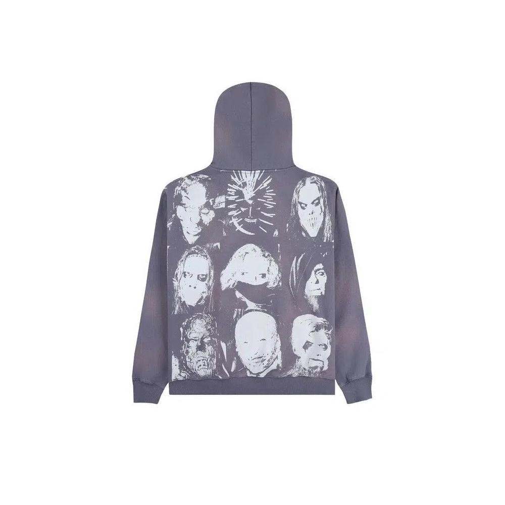 Молнии Pleasures Nonagram Zip Hoodie 'Smoke' 2