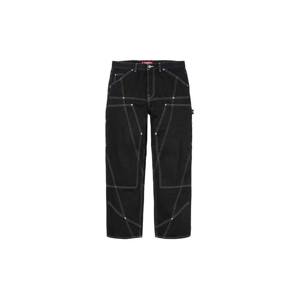 Брюки Supreme Paneled Double Knee Painter Pant 'Black' 1