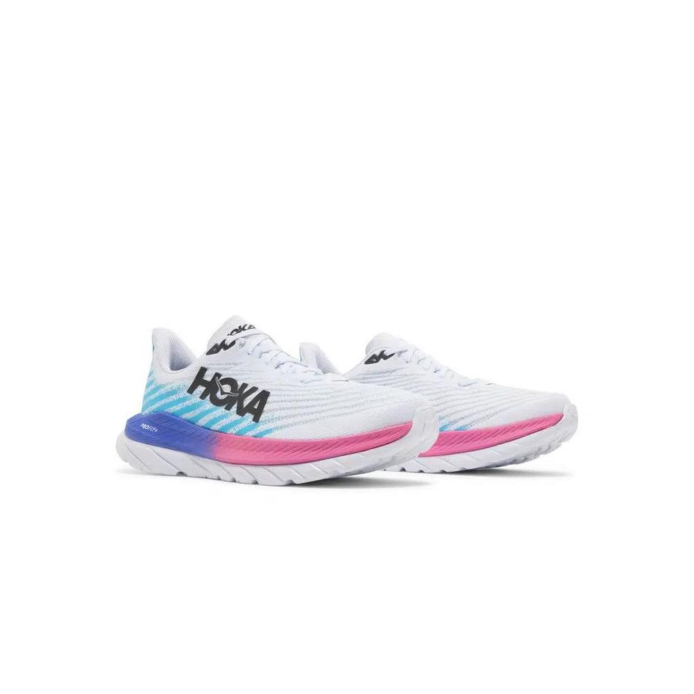 Кроссовки HOKA Mach 5 'White Scuba Blue' 8