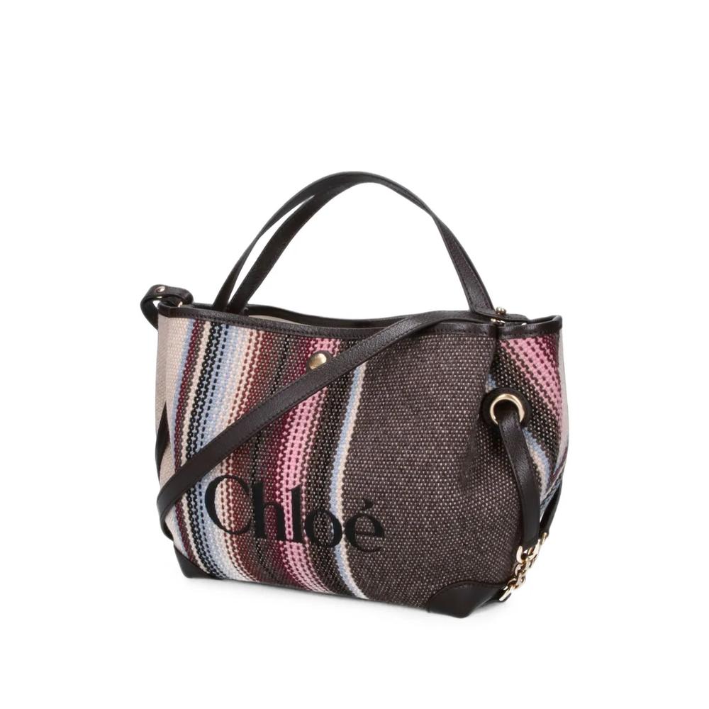small Clover striped tote bag 3