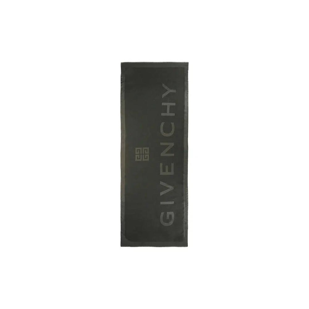 Шарфы Givenchy Silk Blend 4g Scarf 'Кварцевый серый' 2