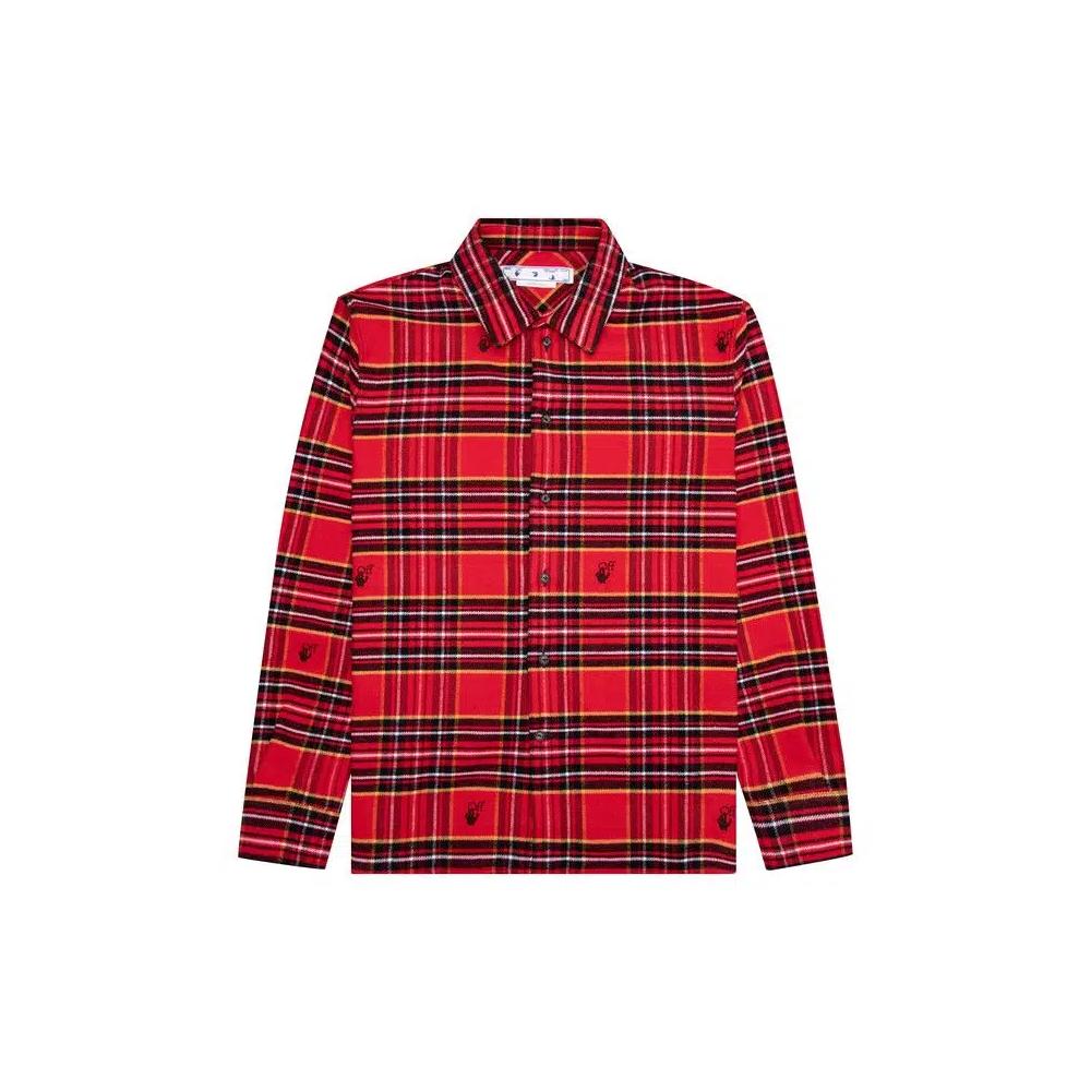 Фланелевые рубашки Off-White Flannel Skate Shirt 'Красный/Черный' 1