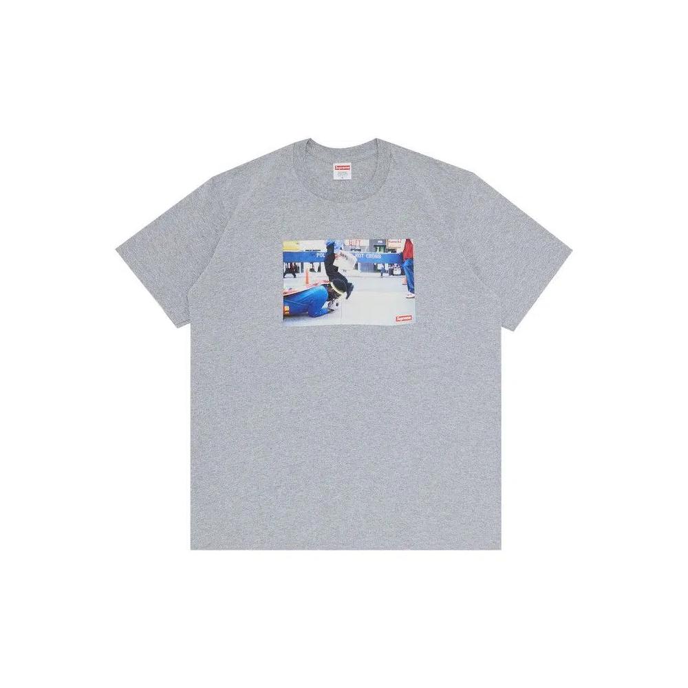Футболки Supreme x Pope.L Training Crawl Tee 'Heather Grey' 1