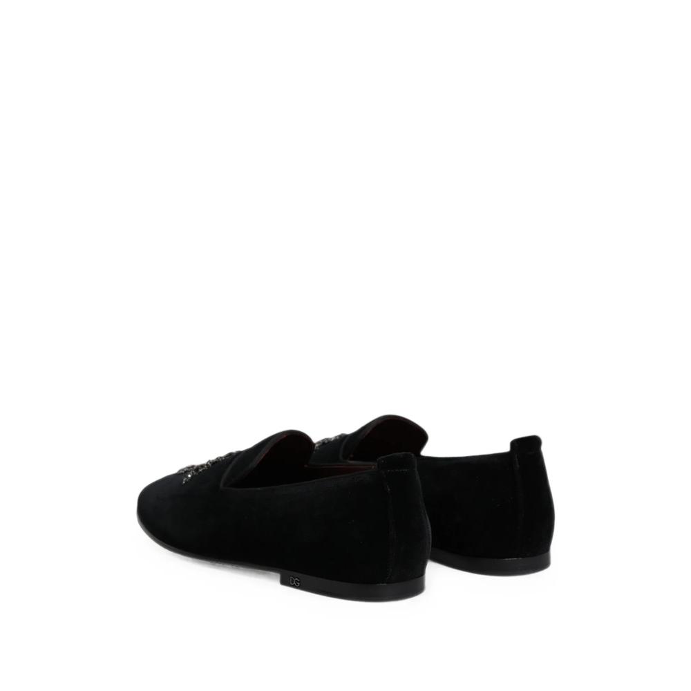 embellished velvet loafers 3