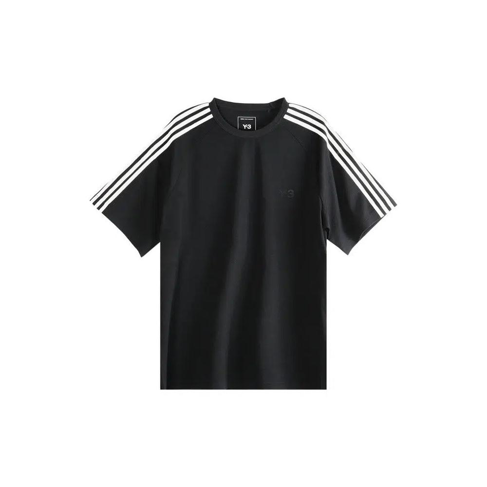 Топы Y-3 3 Stripes Short-Sleeve Tee 'Black' 1