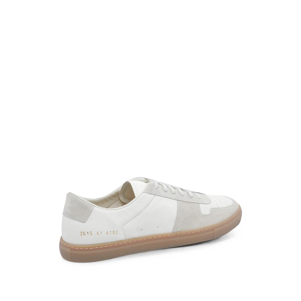 suede-panelled leather sneakers 4