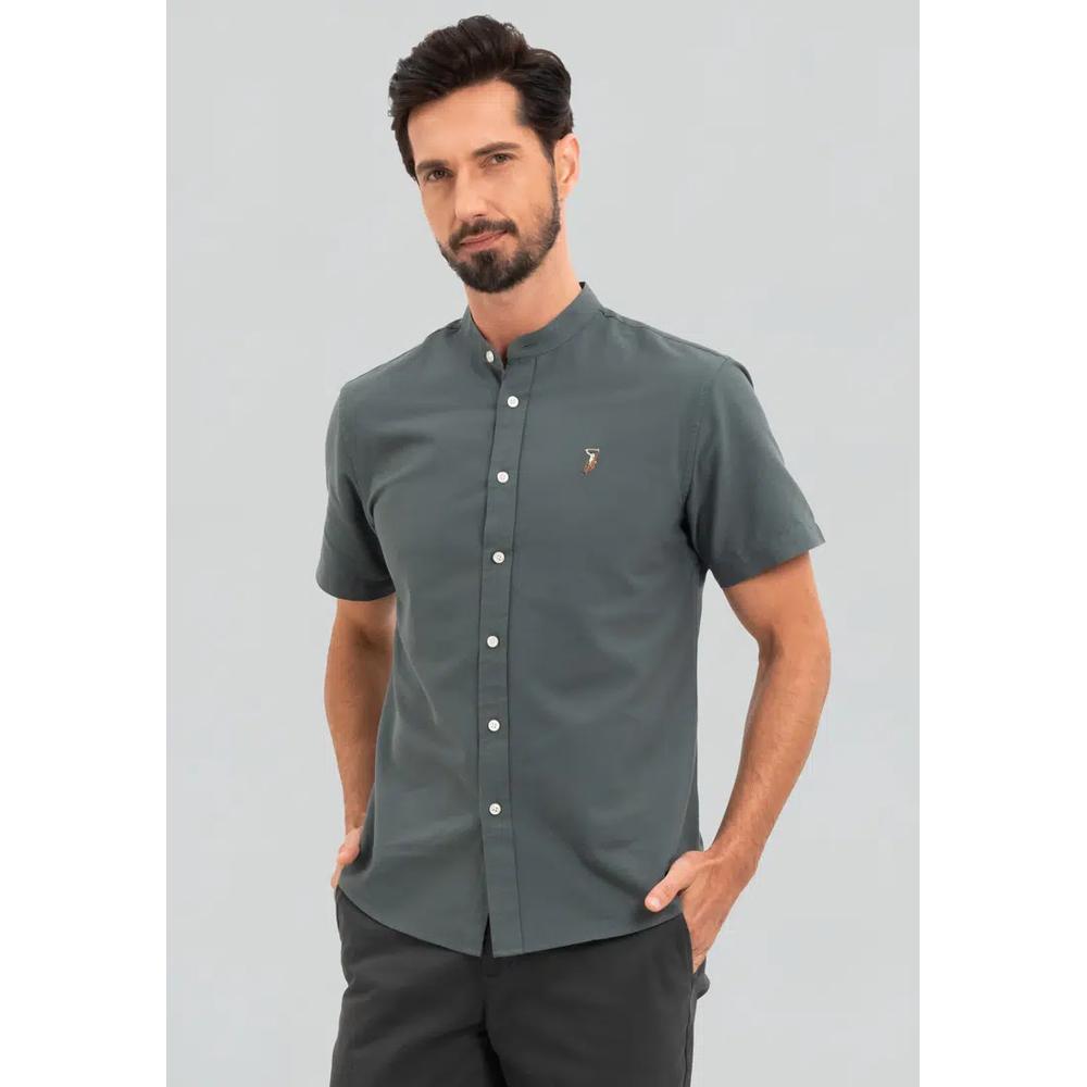 Polo Haus - Мужская хлопковая смесь Signature Fit с мандариновым воротником MBSSE003 2