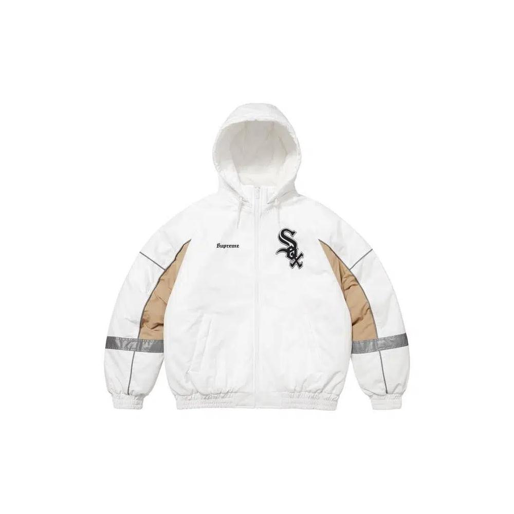 Куртки Supreme x Chicago White Sox Stadium Jacket 'White' 1