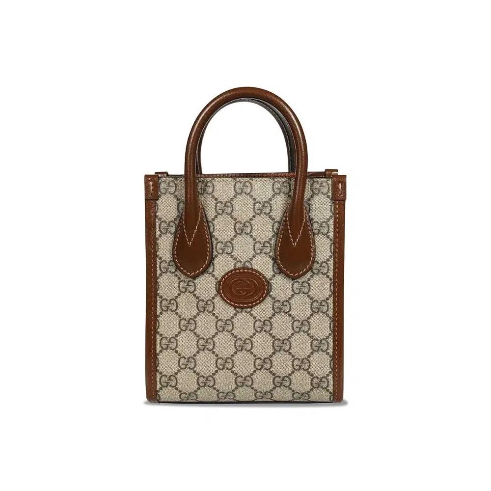Сумки-тоут Gucci Mini Tote Bag With Interlocking G «GG Supreme» 1