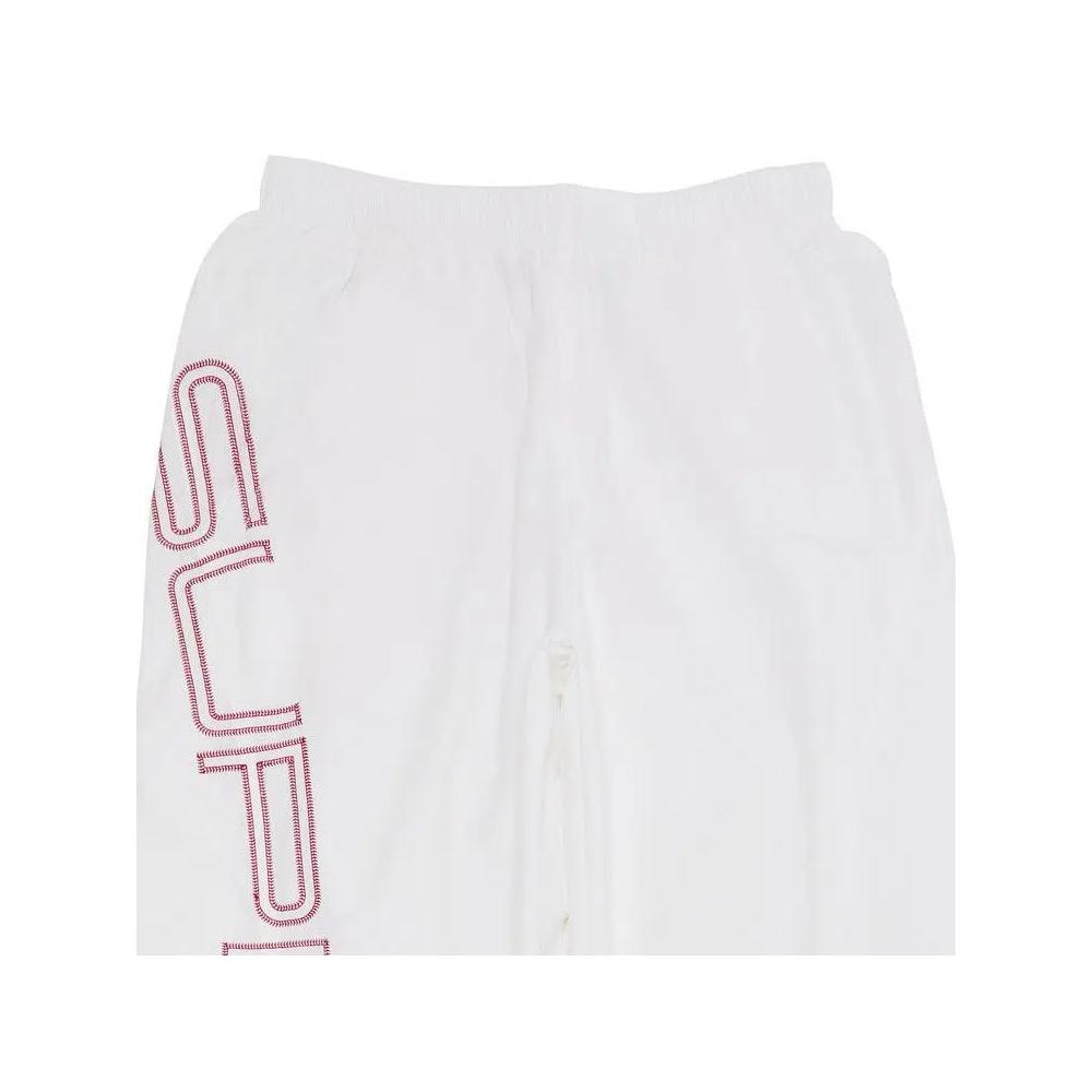 Тренировочные штаны Supreme Spellout с вышивкой 'White' 3