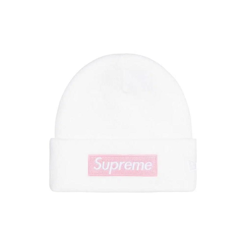 Бини Supreme New Era Box Logo Beanie 'White' 1