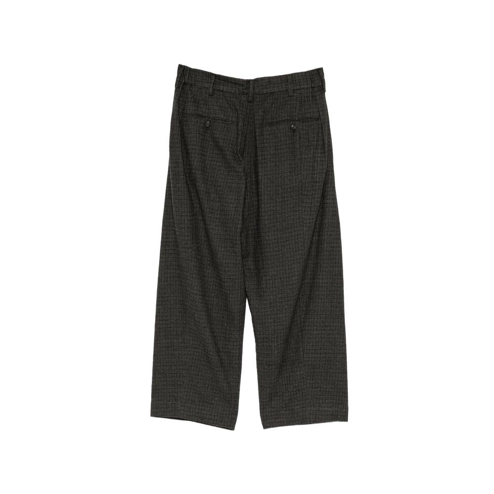 checked pleated trousers 2