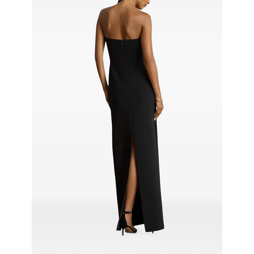 strapless rear-slit gown maxi dress 2