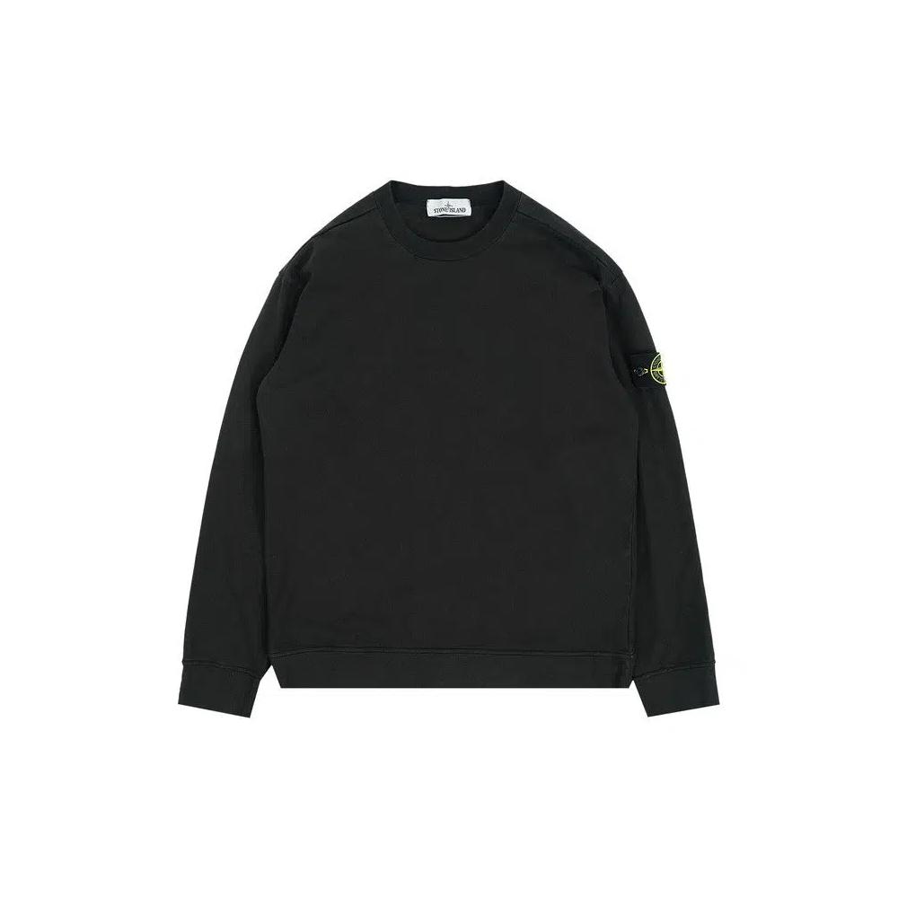 Футболки Stone Island Logo Patch Long-Sleeve T-Shirt 'Черный' 1