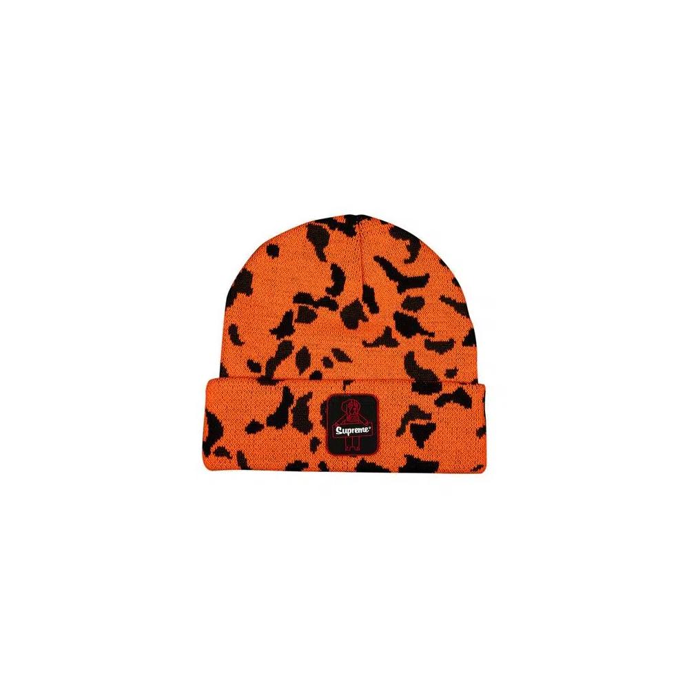 Шапки-бини Supreme x RefrigiWear Beanie 'Orange Camo' 1