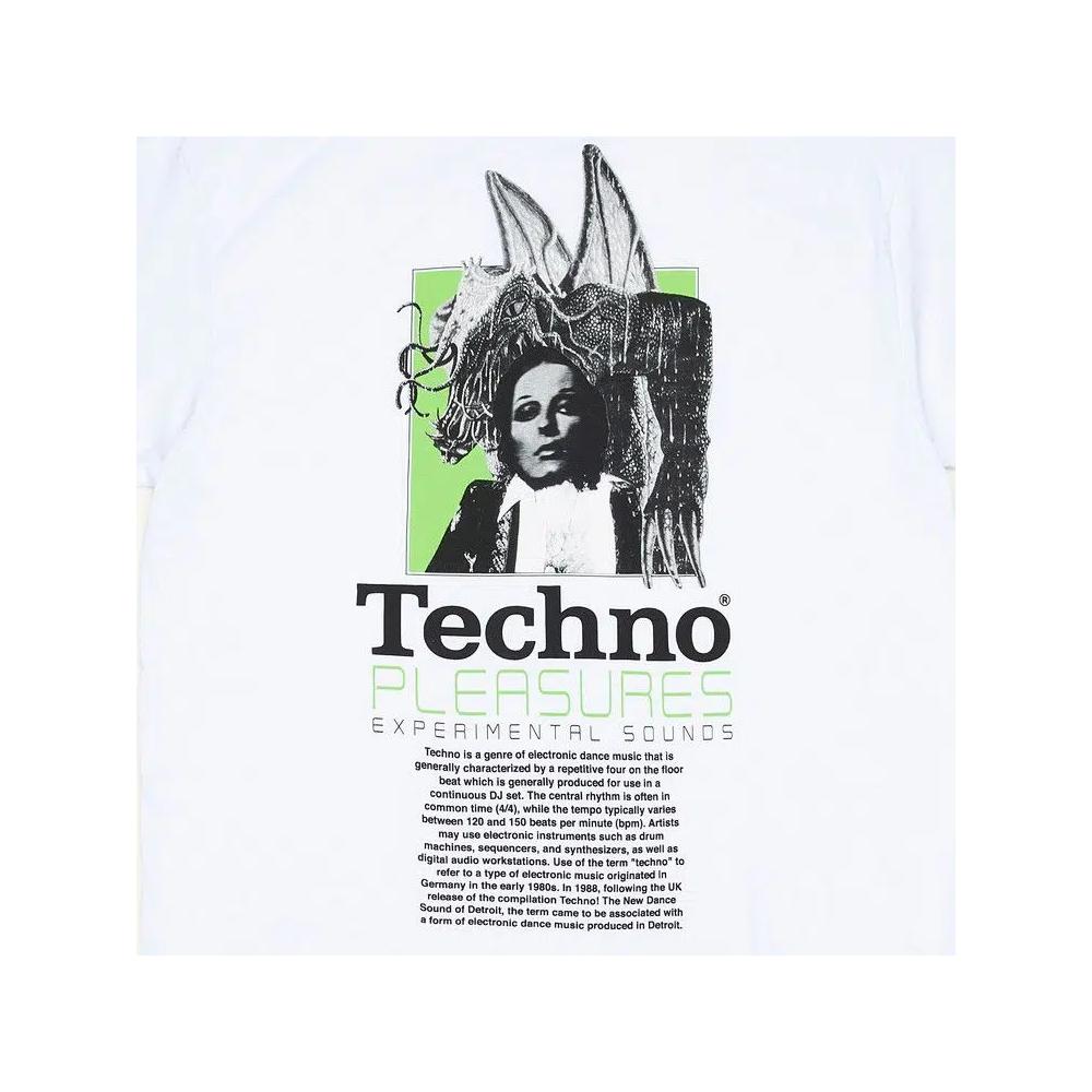 Футболки Pleasures Techno T-Shirt 'White' 4
