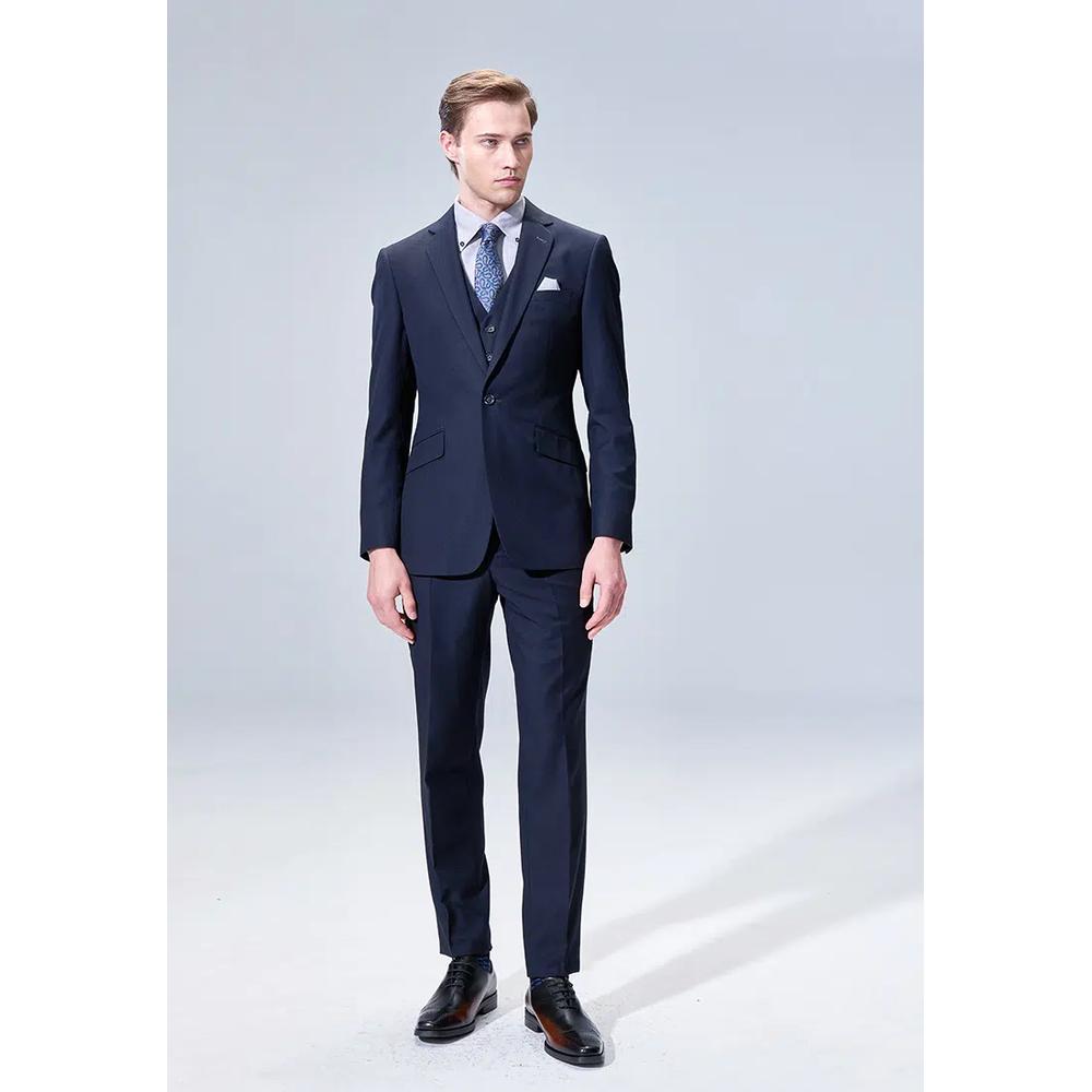 Узкий костюм Midnight Blue Houndstooth 2
