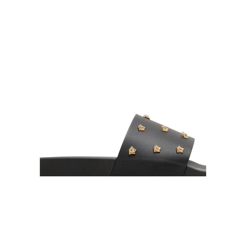 Слайды Versace Medusa Stud Leather Slide 'Black' 2