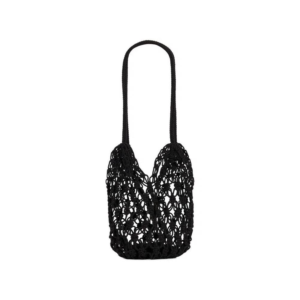 Сумки через плечо Saint Laurent Small Shopping Crochet Bag 'Nero' 2