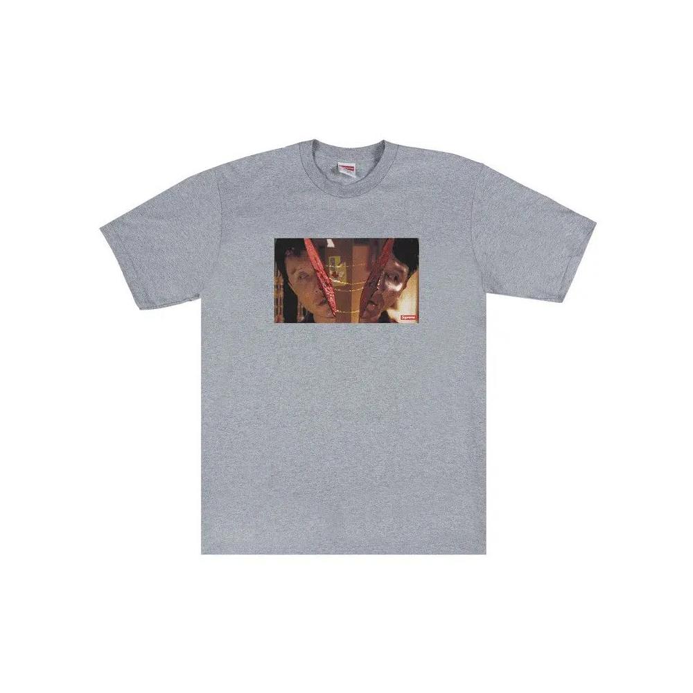 Футболки Supreme Split Tee 'Heather Grey' 1