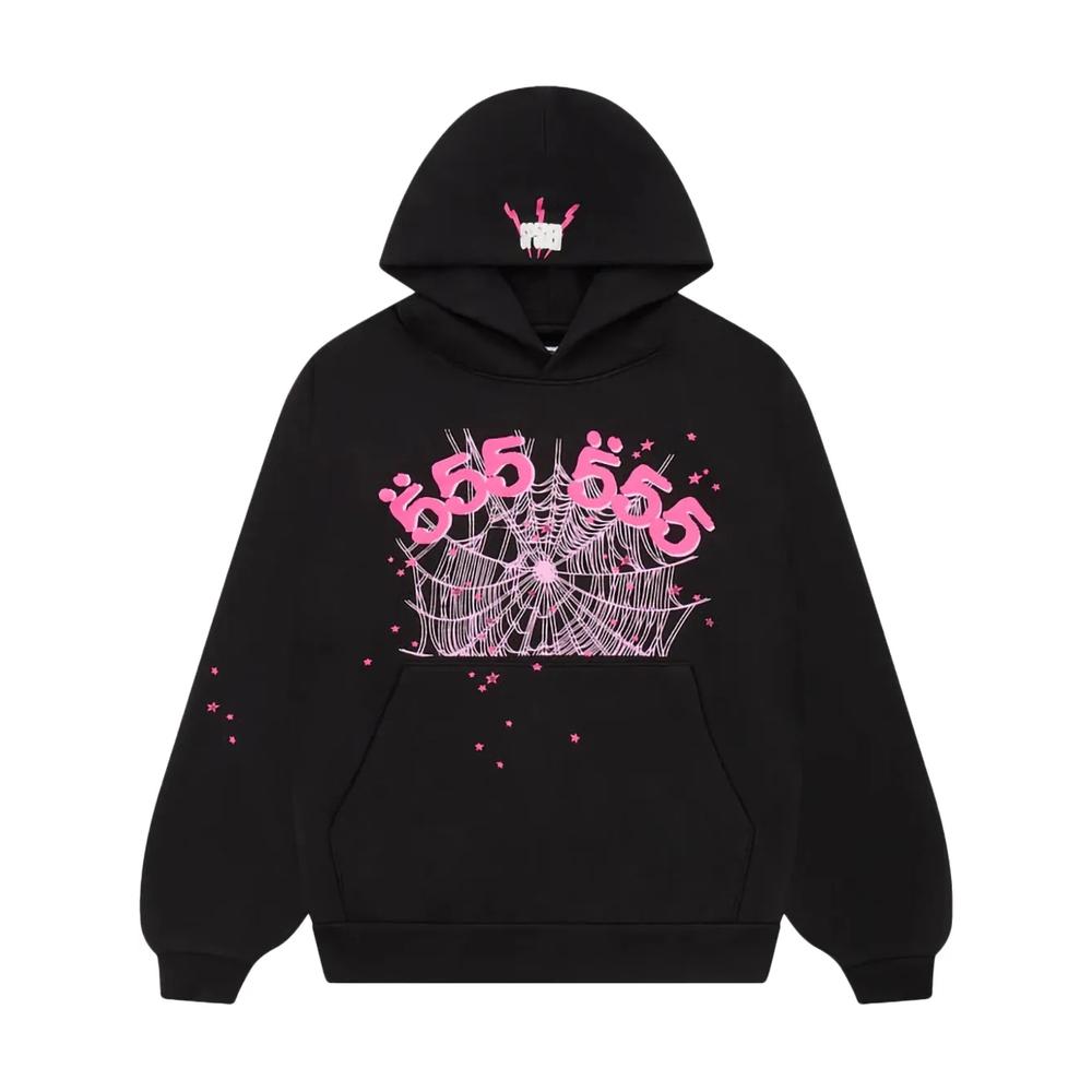 Худи 555 Web Black/Pink 1