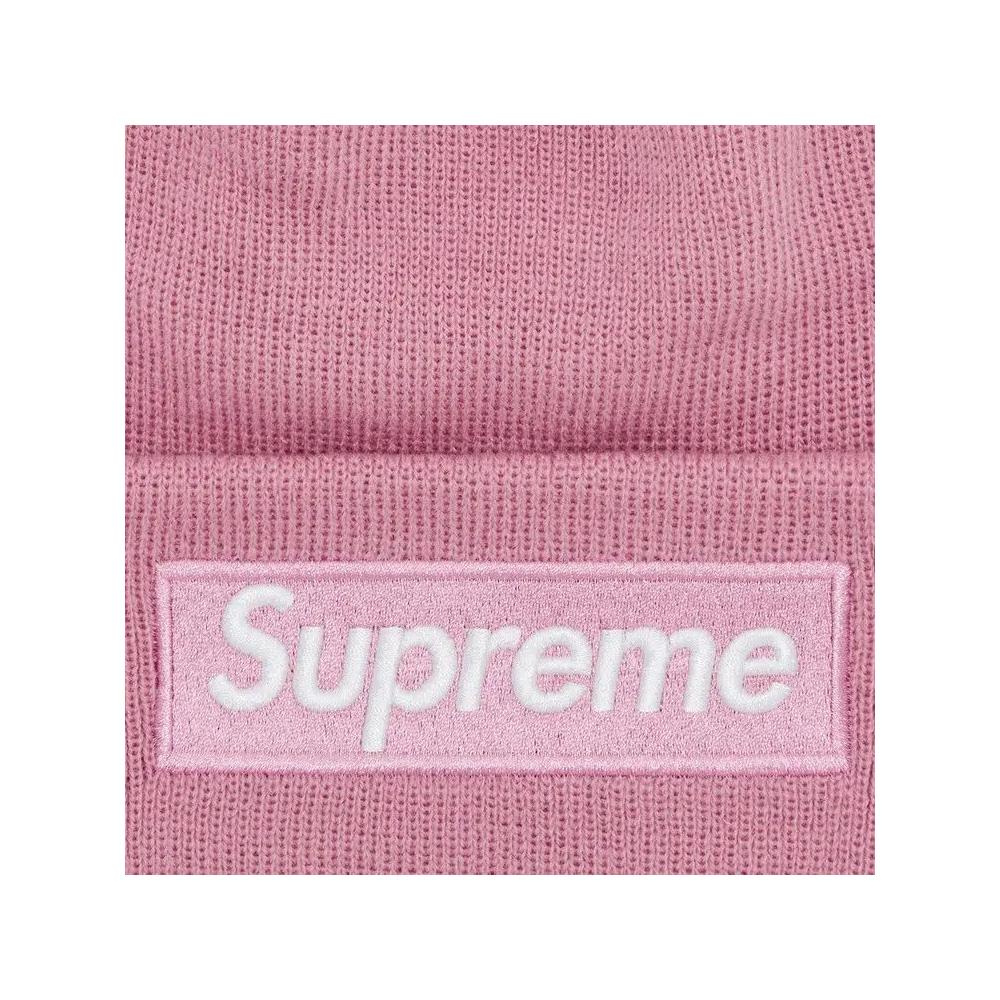Шапки Supreme x New Era Box Logo Beanie 'Dusty Pink' 3