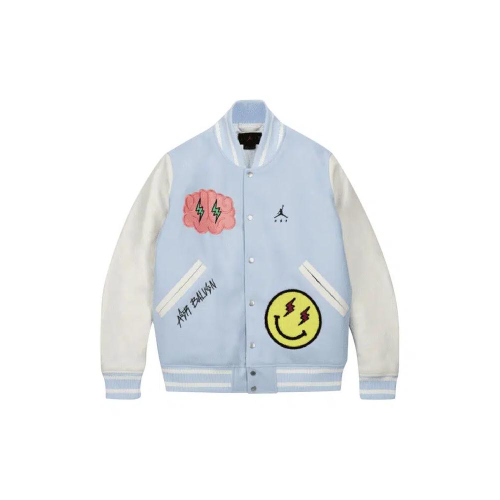 Varsity Jackets Air Jordan x J Balvin Varsity Jacket 'Небесно-голубой' 1