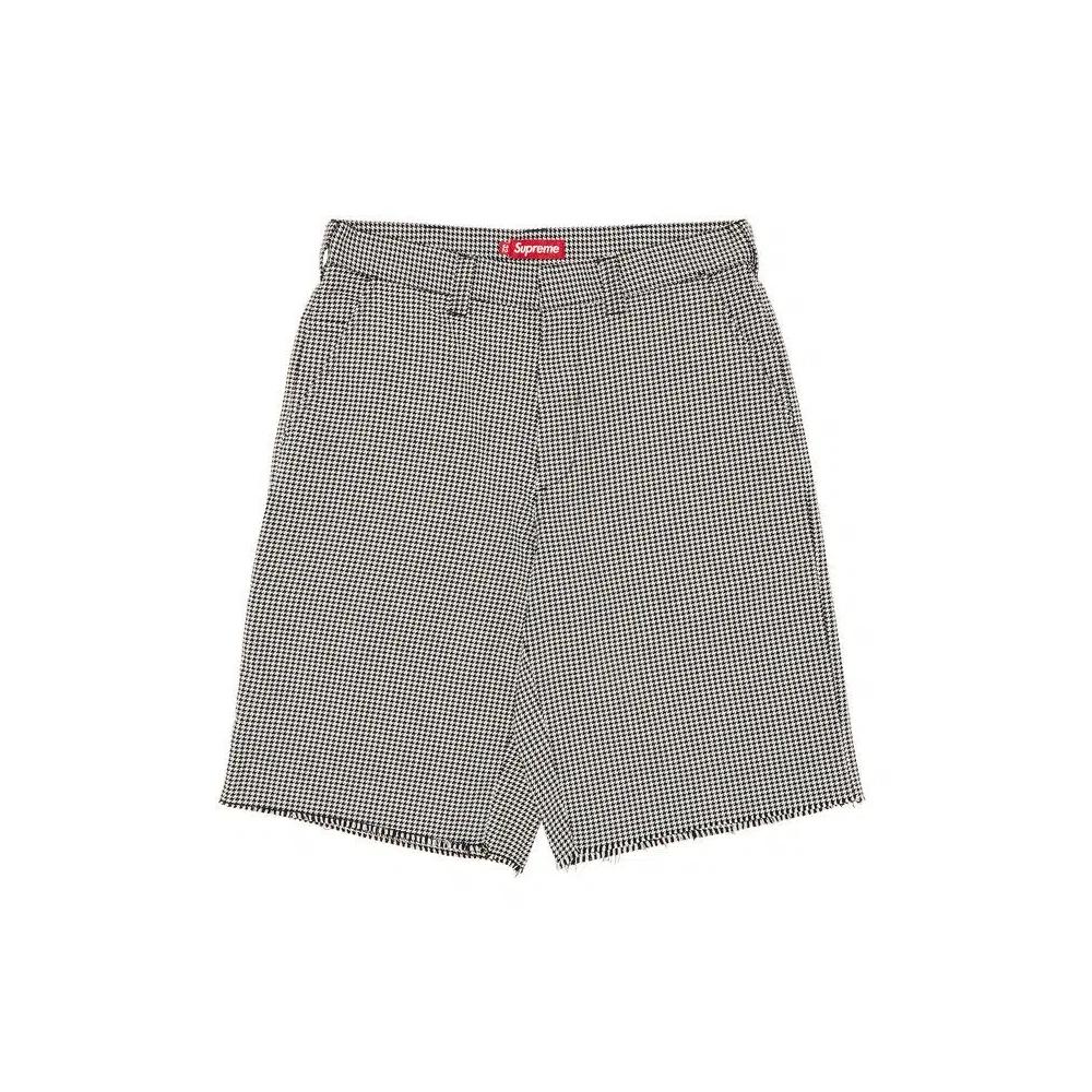Шорты Supreme Work Short 'White Houndstooth' 1