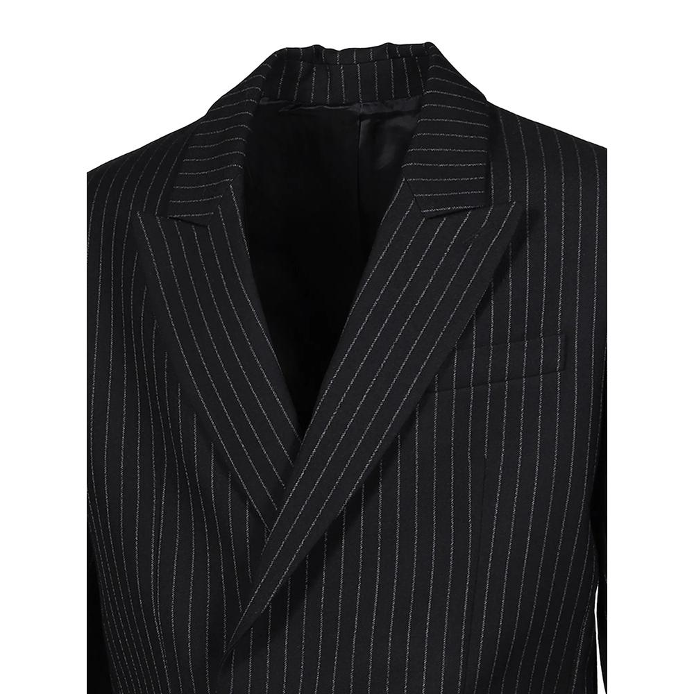 double-breasted pinstripe blazer 4