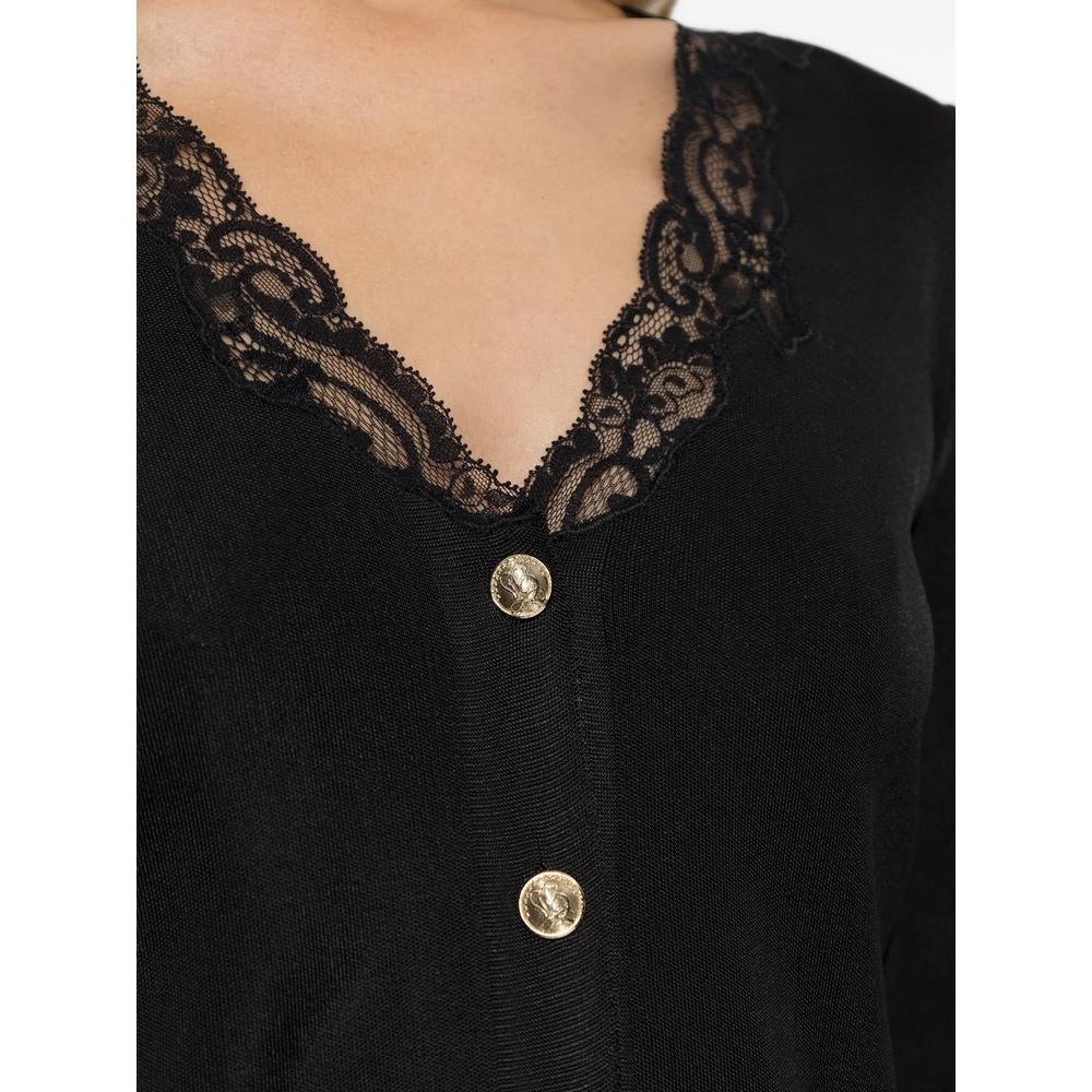 lace-trim button-up cardigan 5