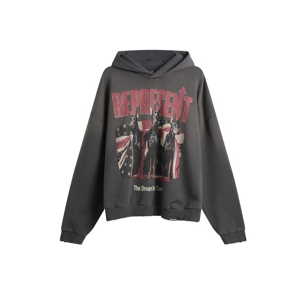 Худи Represent Clo American Dream Tour «Sun Fade Grey» 1