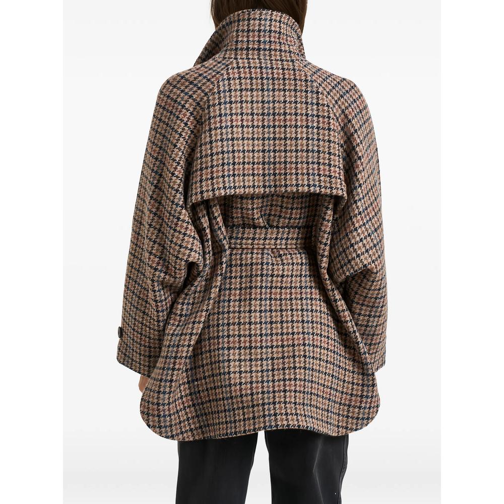crystal-embellished houndstooth-pattern coat 5