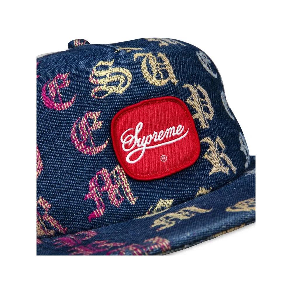 Кепки Supreme Gradient Jacquard Denim Mesh 5-Panel 'Синий' 3