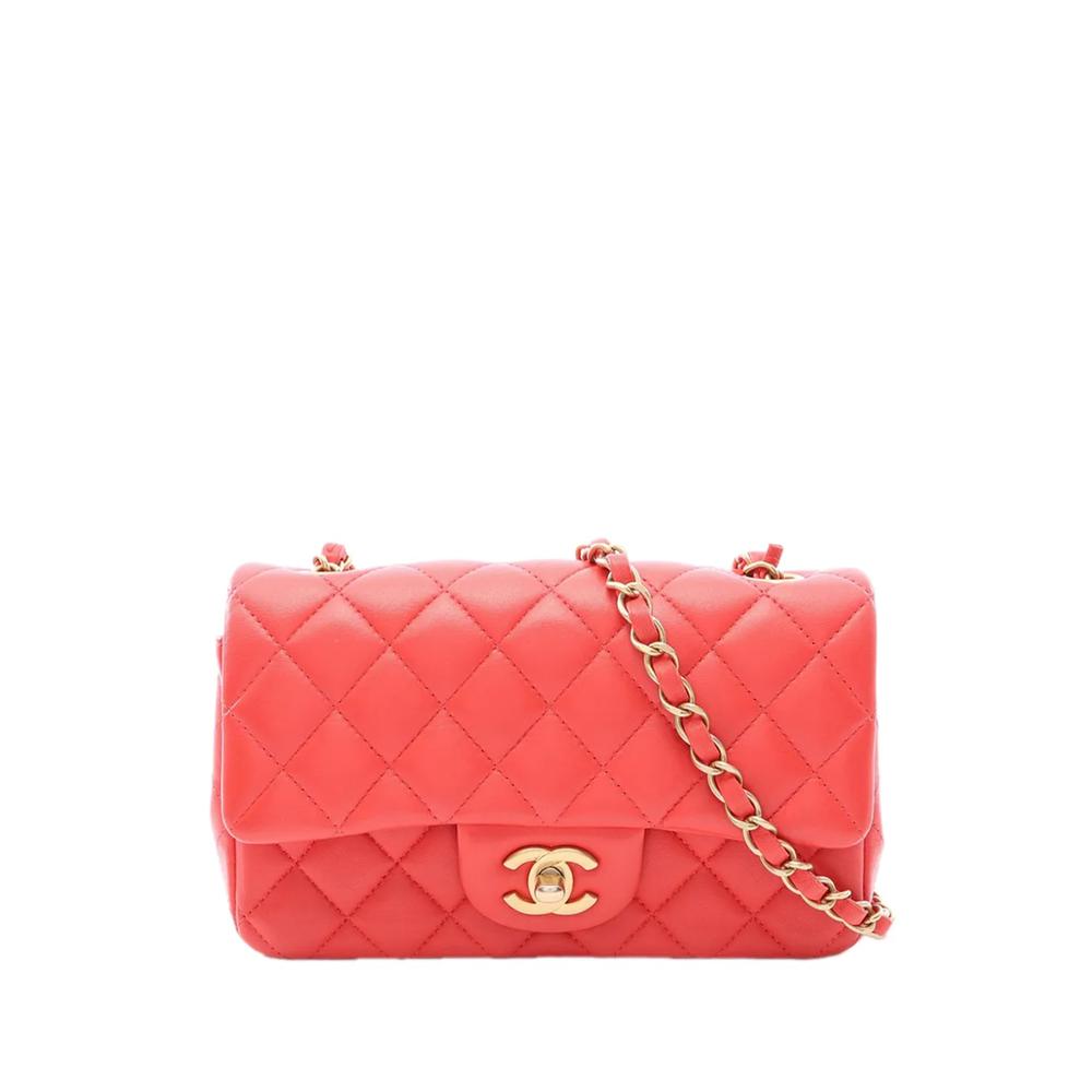 Сумка через плечо Mini Rectangular Classic Lambskin Single Flap (2019 год) 1