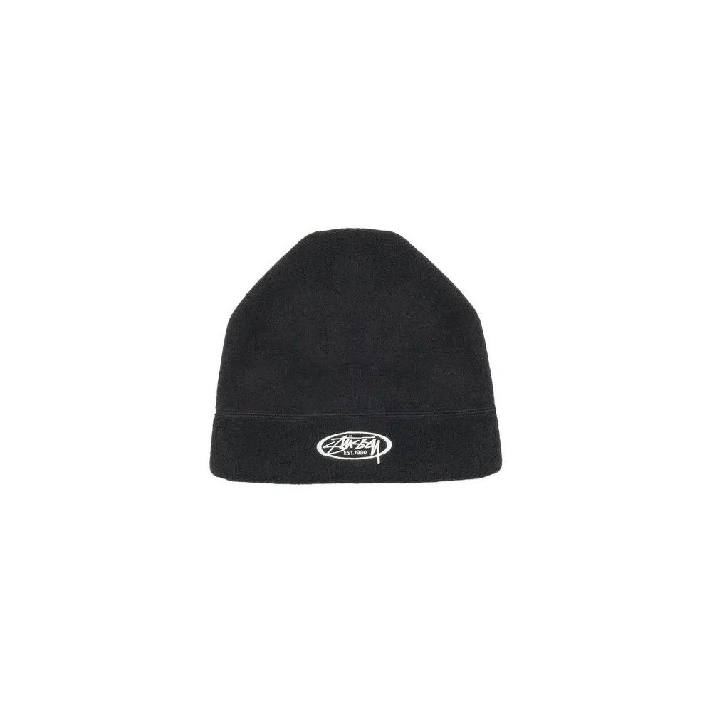 Шапки-бини Stussy Oval Fleece Skullcap 'Black' 2