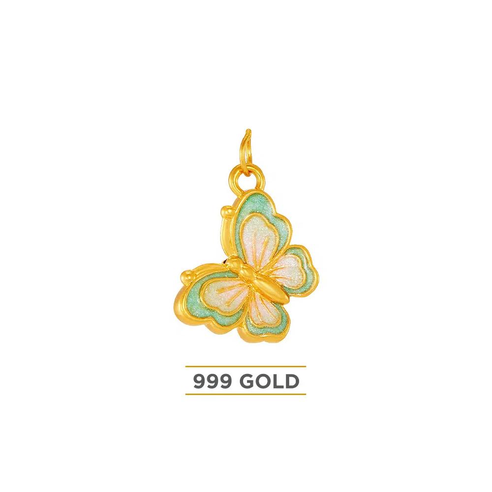 HABIB 999/24K Желтое золото, подвеска (Бабочка) 9GP01440625 1
