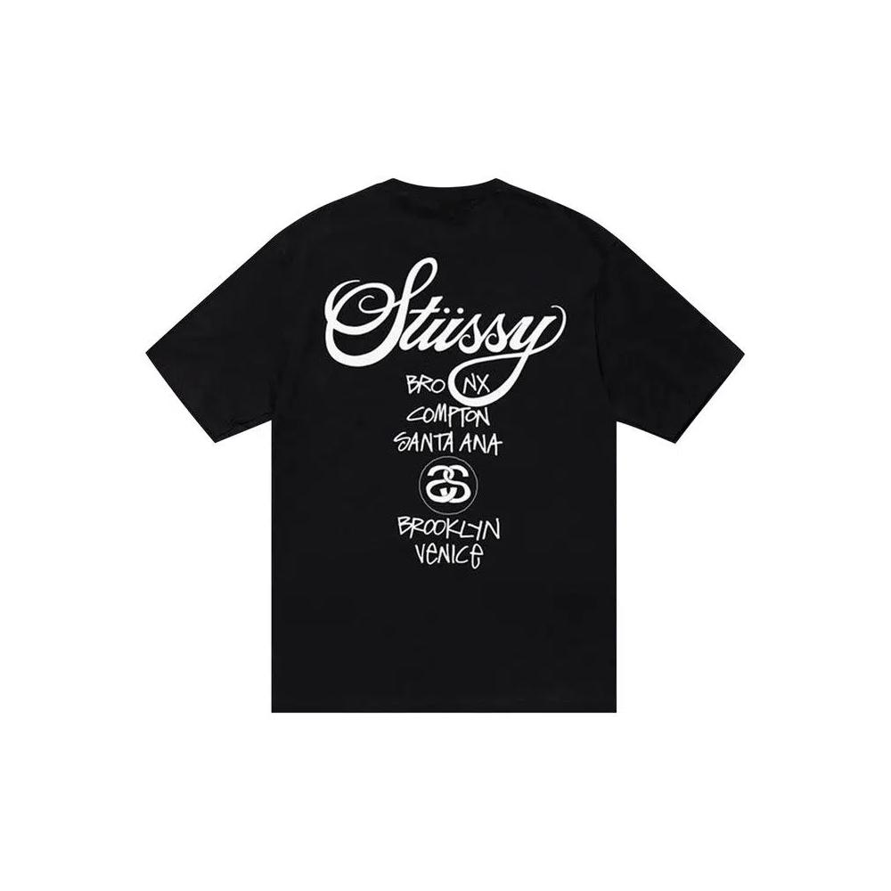 Футболки Stussy World Tour Tee 'Black' 2