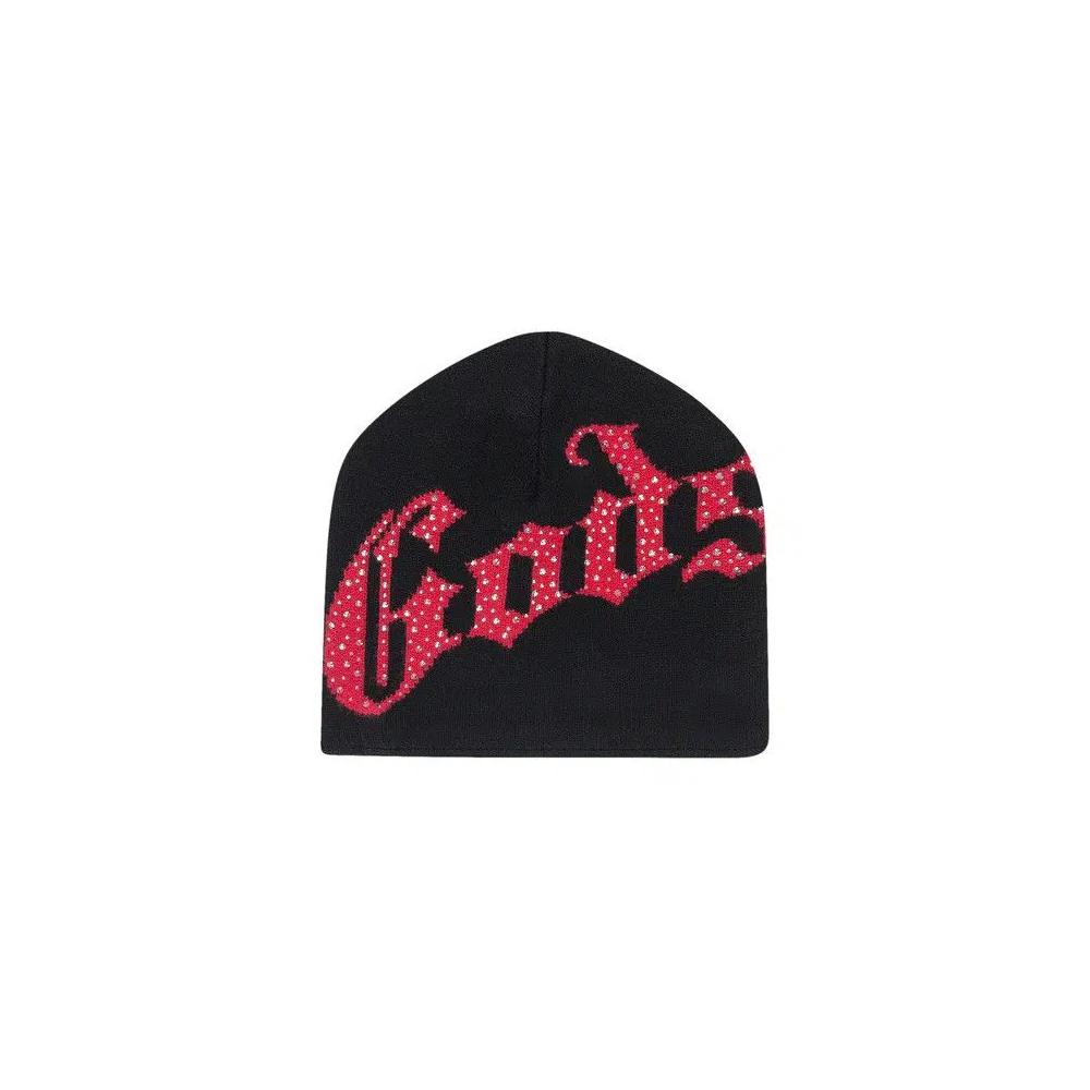 Бини Godspeed OG Logo Studded Beanie 'Black/Red' 1
