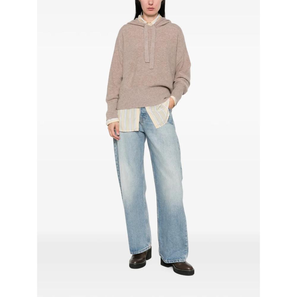 drawstring knitted hooded sweater 2