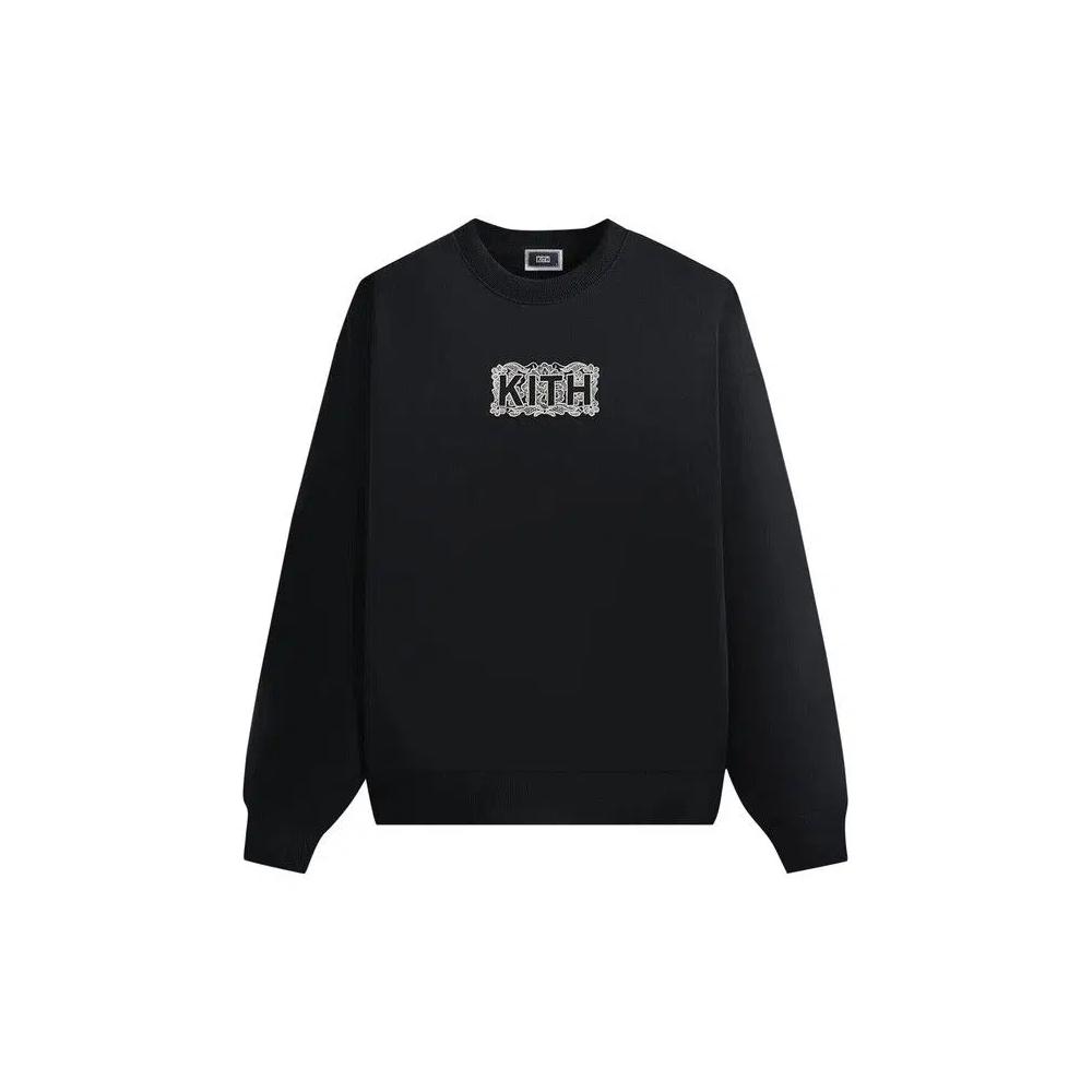 Топы Kith Floral Lace Nelson Crewneck 'Black' 1