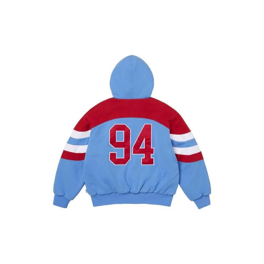 Худи Supreme Filled Zip Up Hooded Sweatshirt 'Light Blue' 2