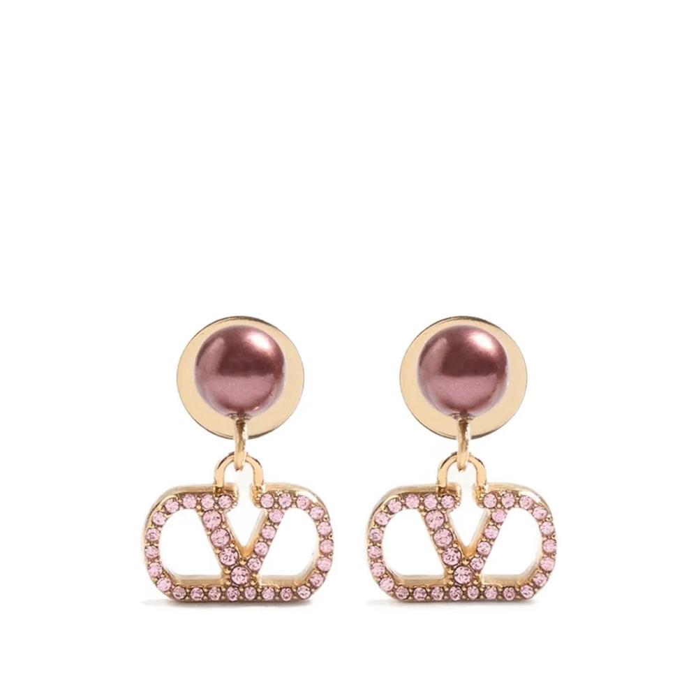 Серьги с логотипом VLogo Signature и кристаллами Swarovski 1