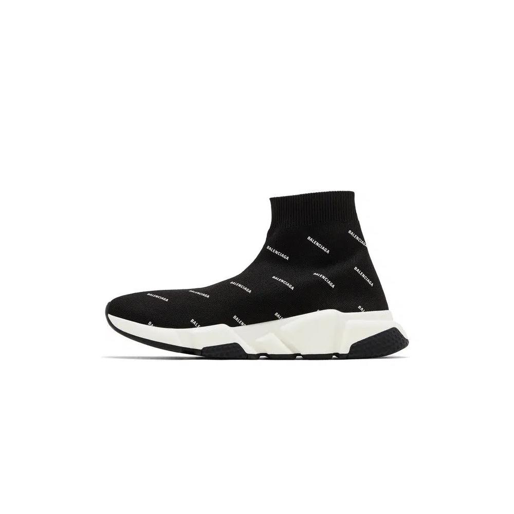 Кроссовки Balenciaga Wmns Speed Trainer 'Черный белый' 3