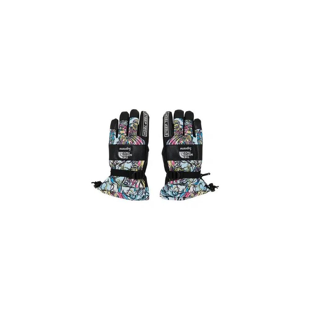 Supreme x The North Face Steep Tech Gloves «Мультиколор дракон» 1
