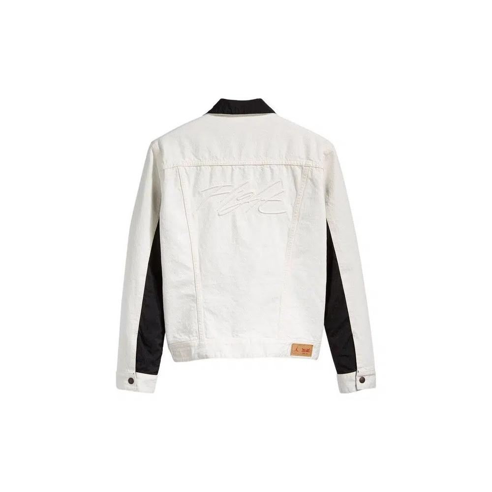 Джинсовые куртки Air Jordan x Levi's Reversible Denim Trucker Jacket 'White' 2