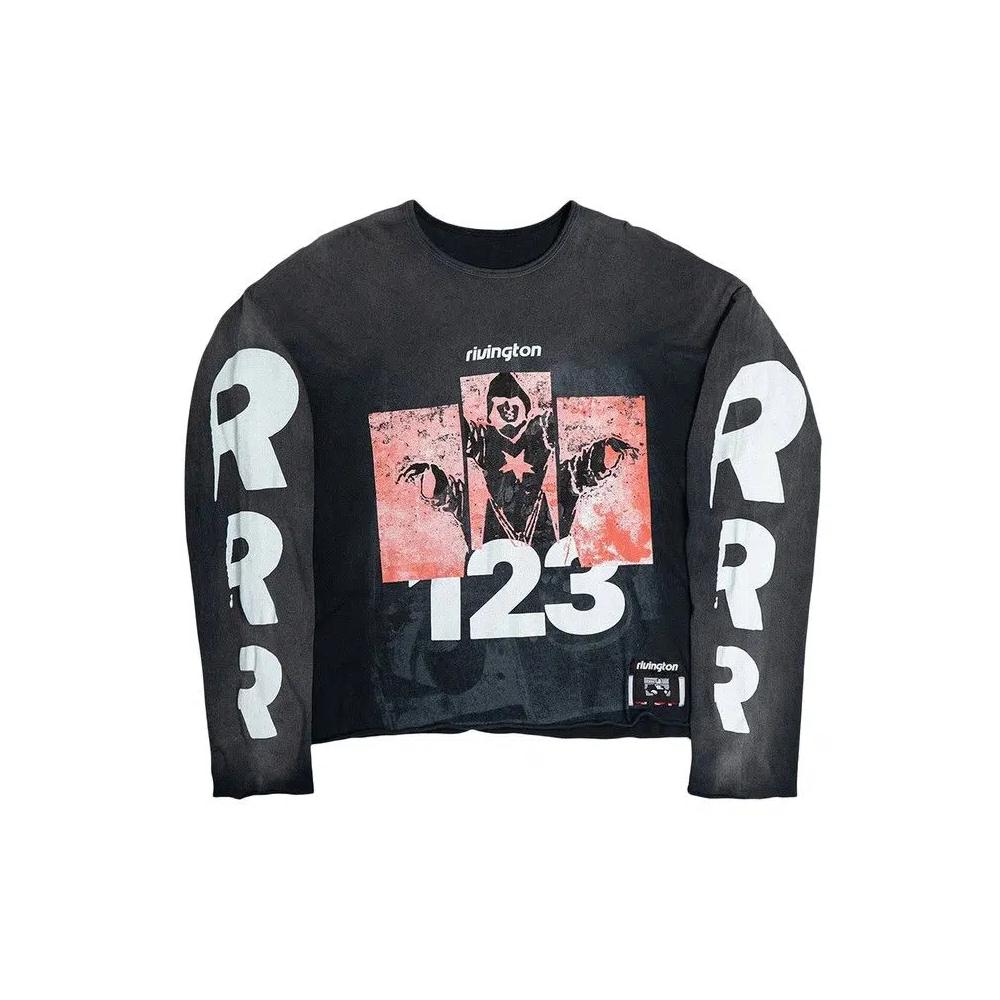Футболки с длинным рукавом RIVINGTON roi Rebis Left Out Enemy Long-Sleeve Tee 'Vintage Black' 1