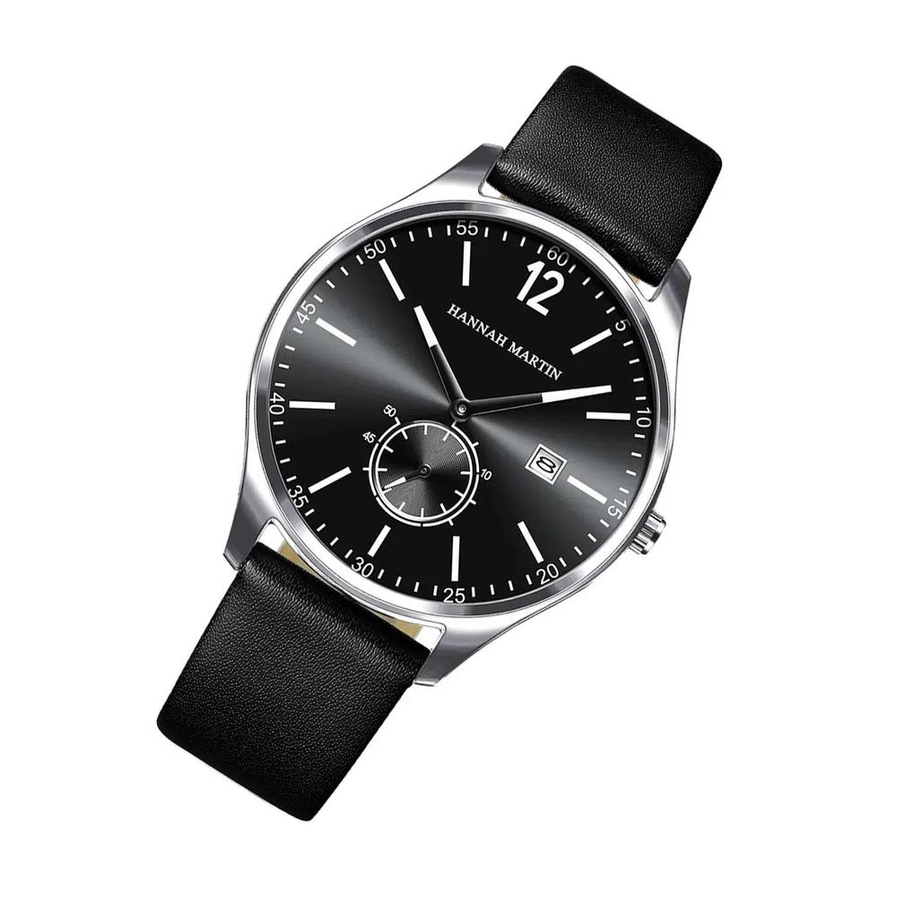 Мужские кожаные кварцевые часы Noctis Classic 2